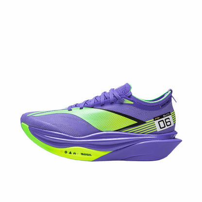 Li-Ning Feidian 6 Elite Challenger Racing Carbon Plate Running Shoes - Fluorescent Star Purple