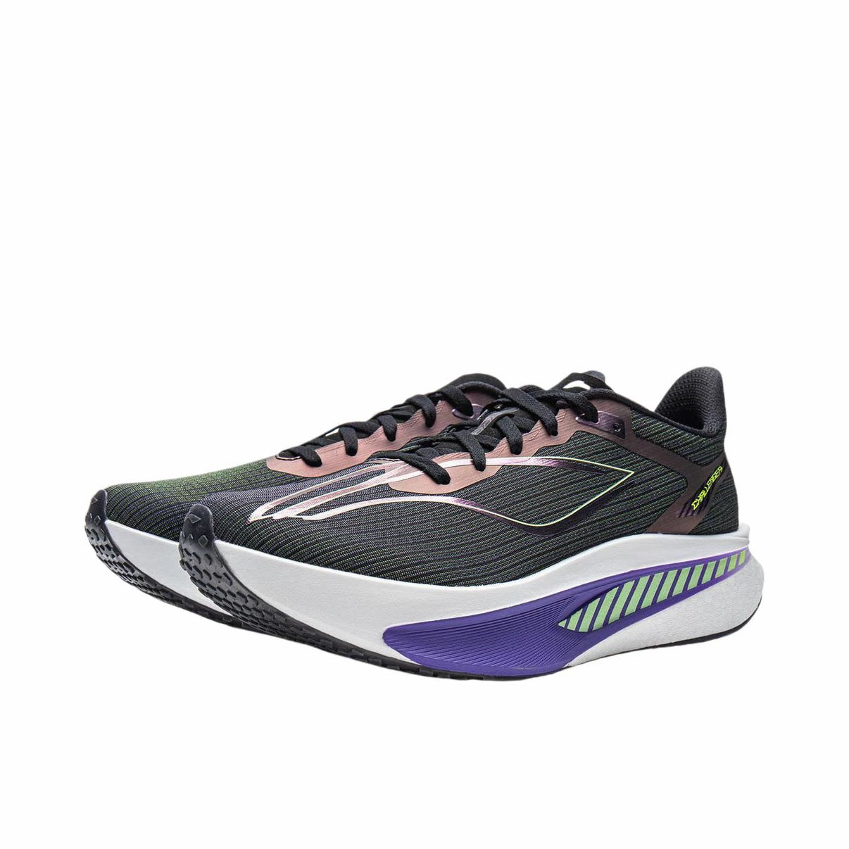 （Men & Women）Li-Ning Feidian 6 Challenger Racing Carbon Plate Running Shoes - Black/Purple