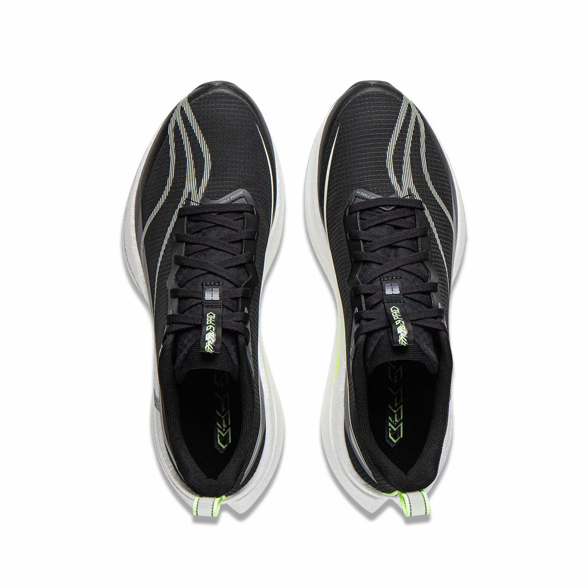 Li-Ning Red Hare 9 Pro Marathon Running Shoes - Black/White/Green