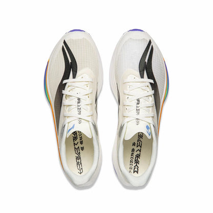 （Men & Women）Li-Ning Feidian 6 Challenger Racing Carbon Plate Running Shoes - White/Blue