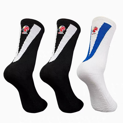 CBA Player Edition Elite PE Long Basketball Socks (Big V)
