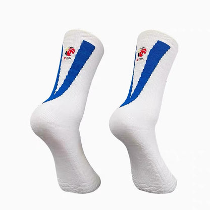 CBA Player Edition Elite PE Long Basketball Socks (Big V)