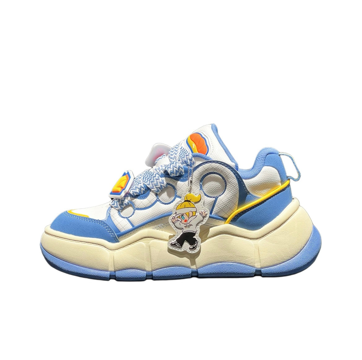 (Women & Men）POP MART x Anta Low Skateboard Shoes - Blue