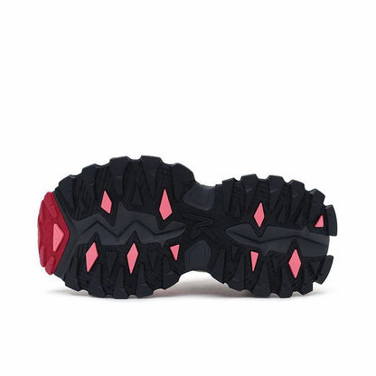 （Women）ANTA SNEAKERVERSE StrataVerse Rock Layer Low Dad Shoes - Castle Grey/Caviar White/Fluorescent Pink