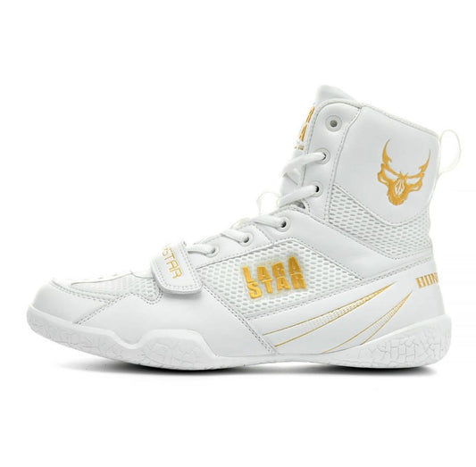 Lara Star Professional Boxing Training Shoes - White