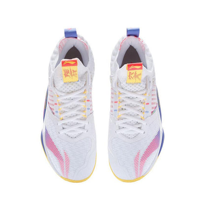 Li-Ning Dagger 4 Badminton Shoes - White/Red