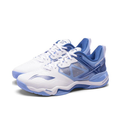 Li-Ning Sonic Boom 1.0 Badminton Shoes - White/Light Blue