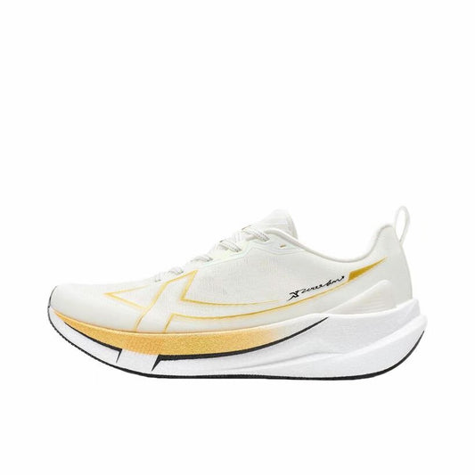 （Women & Men）Xtep 2000km 5.0 Running Shoes - White/Gold