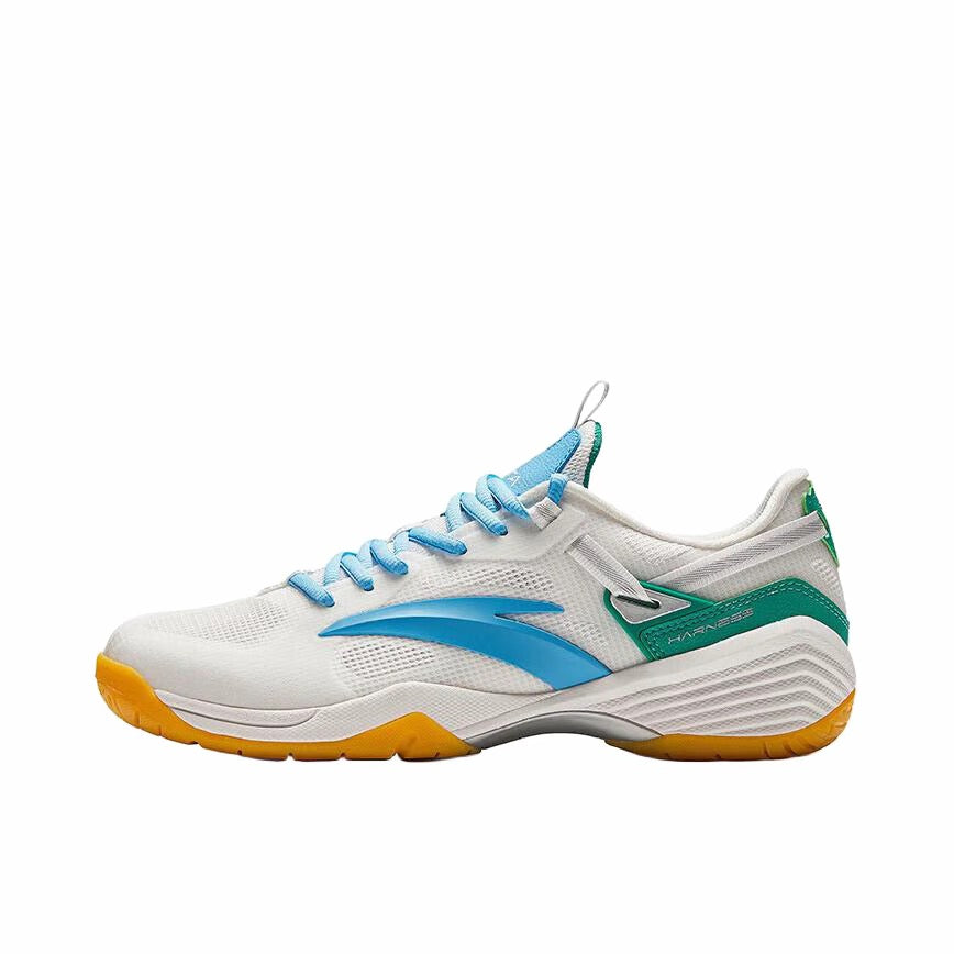 Anta Professional Badminton Shoes - White/Blue