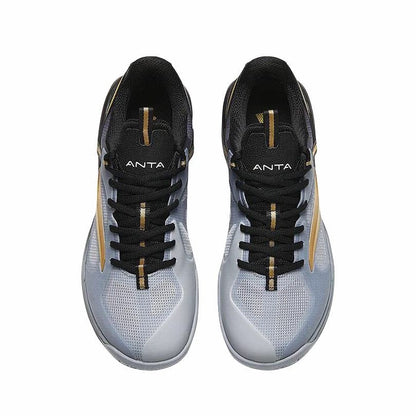 Anta Professional Badminton Shoes - Fog Gray/Base Black