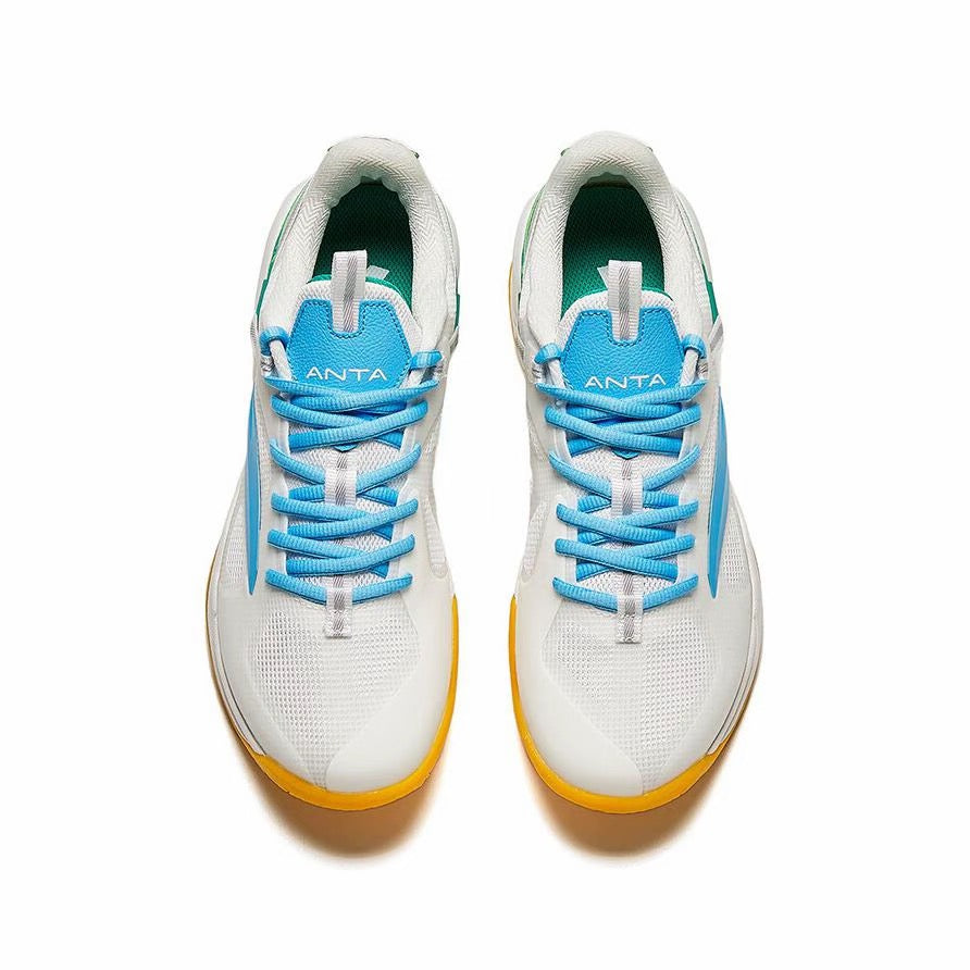 Anta Professional Badminton Shoes - White/Blue