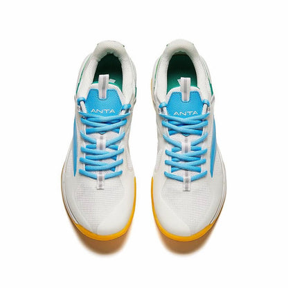 Anta Professional Badminton Shoes - White/Blue