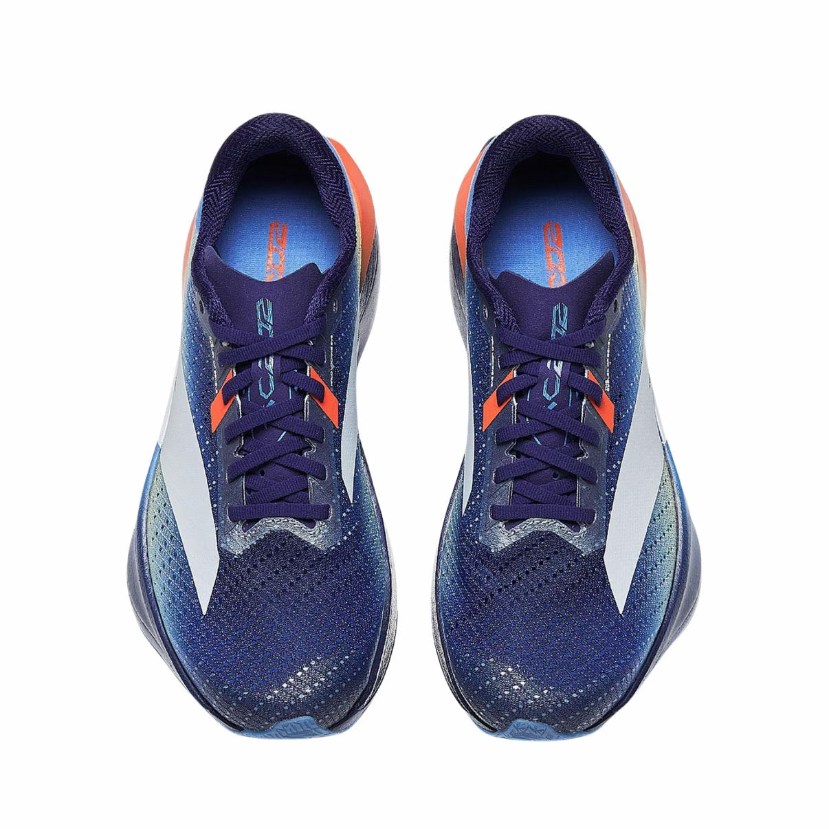 （Women & Men）Anta C202 7.0 Double-Layer Nitrogen 85 Technology Running Shoes - Blue/Orange