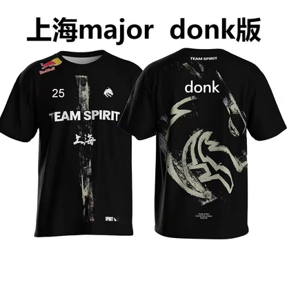 Team Spirit Green Dragons 2026 CSGO Team Jersey / CS2 Donk Same Style Team Jersey Major T-shirt