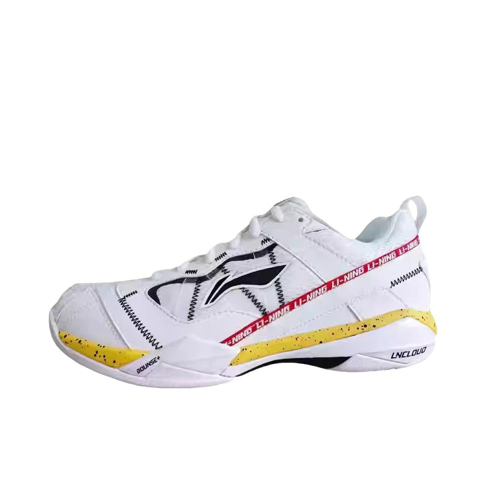 Shi Yu Qi）Li-Ning Invincible Ace Badminton Shoes - White/Yellow