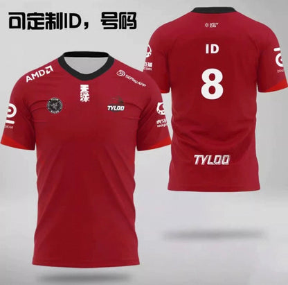 TYLOO Esports CSGO Customizable ID Major Gaming Jersey - DANK1NG & Eggplant