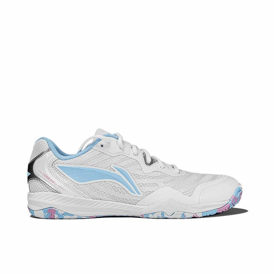 Li-Ning Table Tennis Shoes - White/Blue