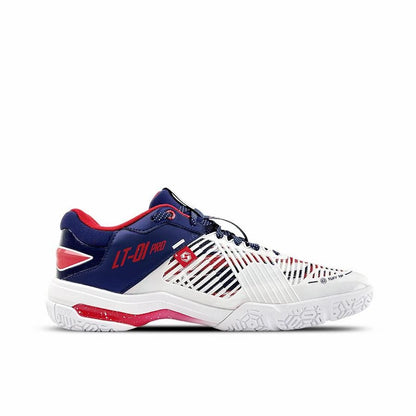Li-Ning Thunder Pro Badminton Shoes - White/Blue