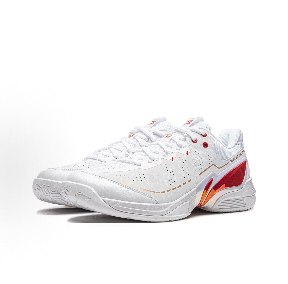 Li-Ning Thunder 2 Pro Badminton Shoes - Standard White/Neon