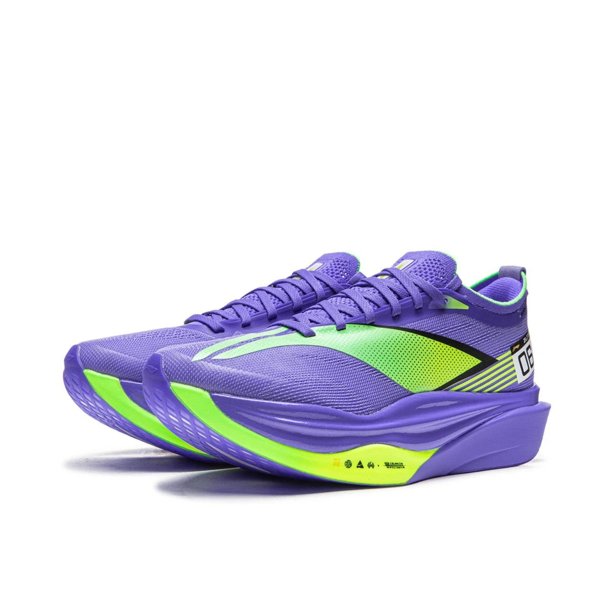 Li-Ning Feidian 6 Elite Challenger Racing Carbon Plate Running Shoes - Fluorescent Star Purple