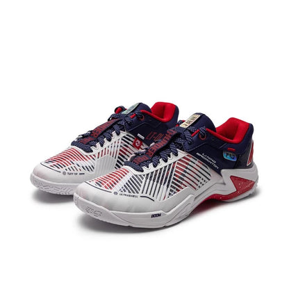 Li-Ning Thunder Pro Badminton Shoes - White/Blue