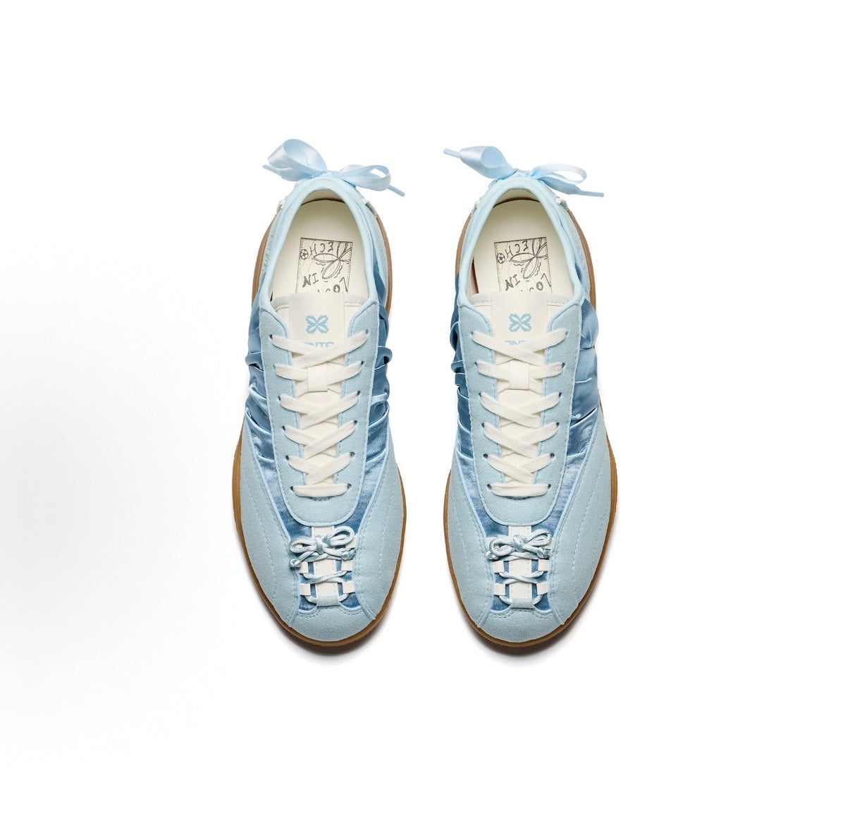 （Guan Xiaotong）Anta Colorfit × Lost In Echo Ballet Thin-Sole GAT Sneakers - Blue