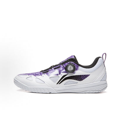 Li-Ning Mage Ess Table Tennis Shoes - White/Purple
