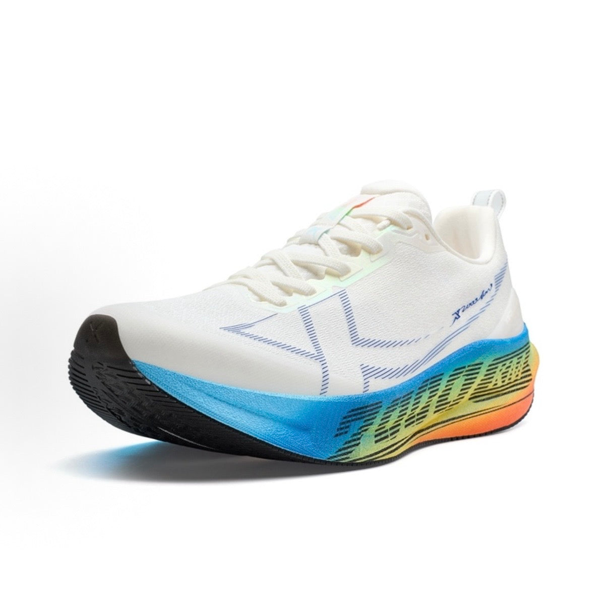 Xtep 2000km 5.0 Running Shoes - White/Campus Blue