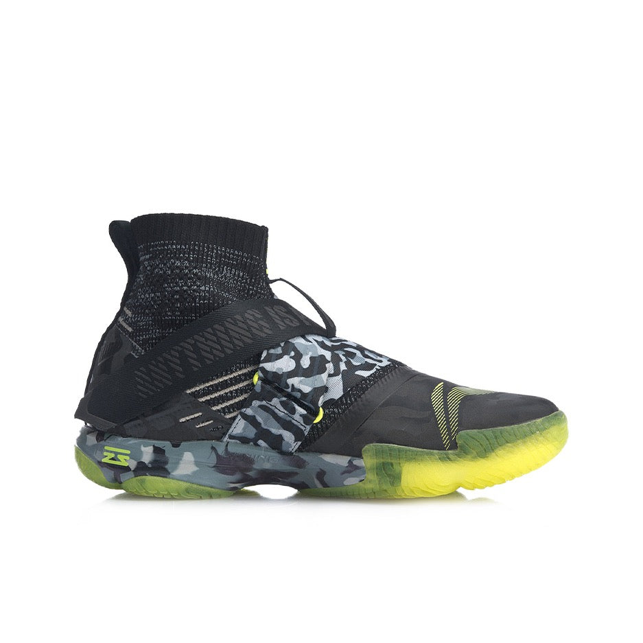 Li-Ning Ranger 4 High Professional Badminton Shoes - Black/Gray