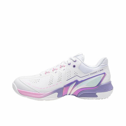 Li-Ning Thunder 2 Pro Badminton Shoes - Standard White/Brick Pink
