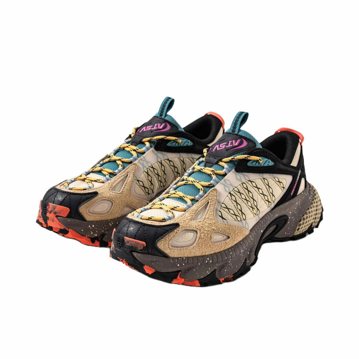 ANTA SNEAKERVERSE ZIGZAG Low-top Casual Shoes - Light Brown