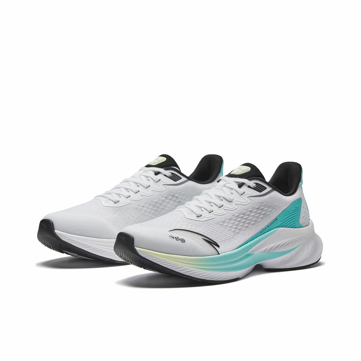 【Yibo Wang】 Anta Stinger 6 Fabric PP Film Running Shoes - White/Clear Blue