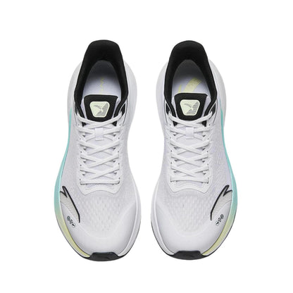 【Yibo Wang】 Anta Stinger 6 Fabric PP Film Running Shoes - White/Clear Blue