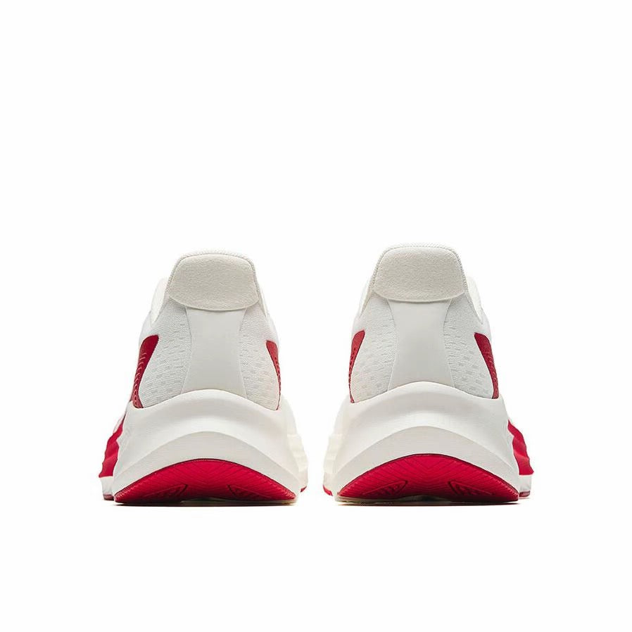 【Yibo Wang】 Anta Stinger 6 Fabric PP Film Running Shoes - White/Classic Red