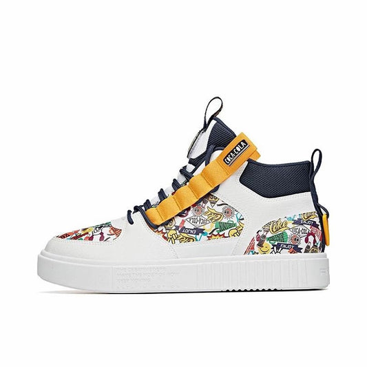 Coca Cola x Anta Anti-slip Skateboard Shoes - White/Blue