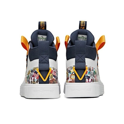 Coca Cola x Anta Anti-slip Skateboard Shoes - White/Blue