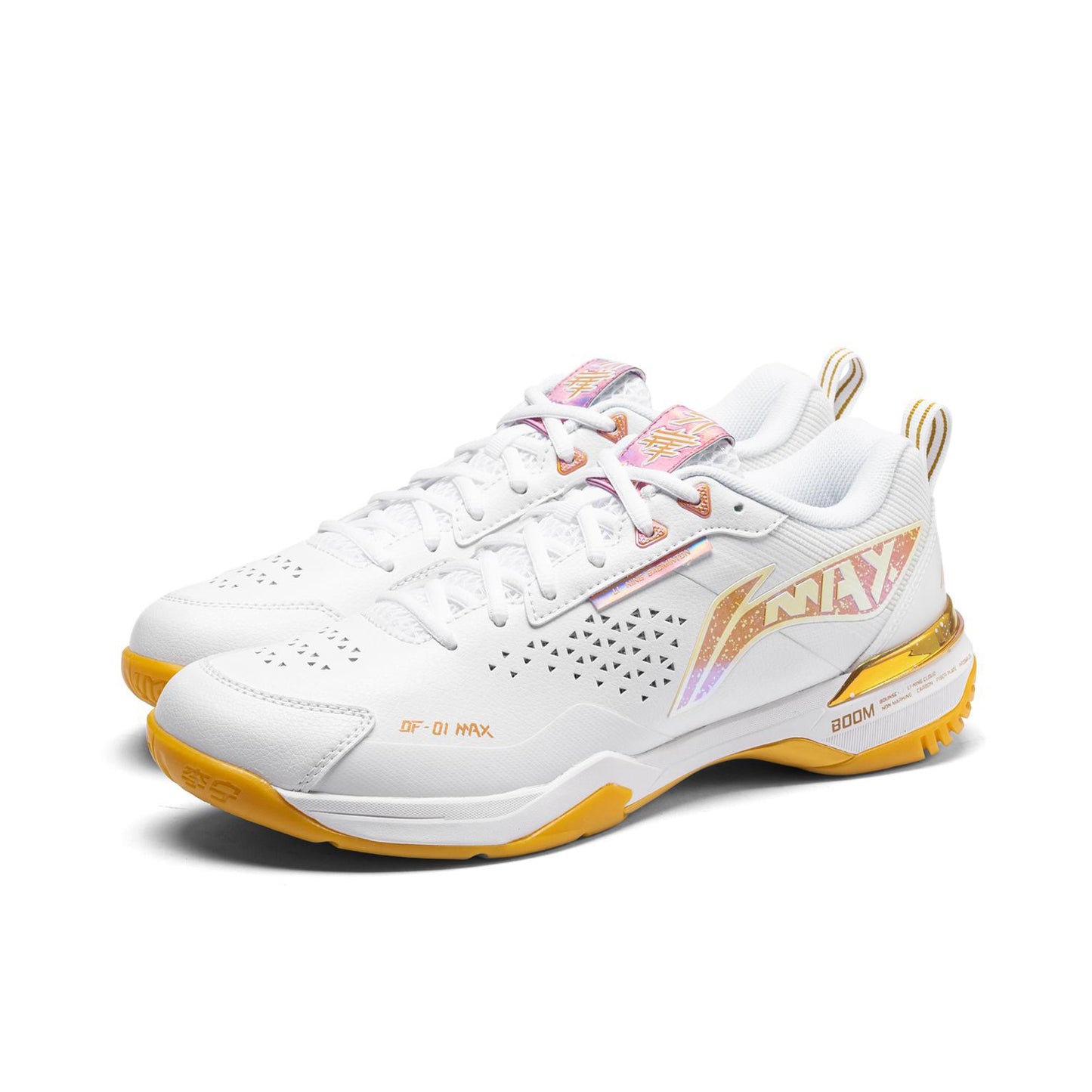 Blade DF-01 Max | Li-Ning Badminton Shoes - White/Gold