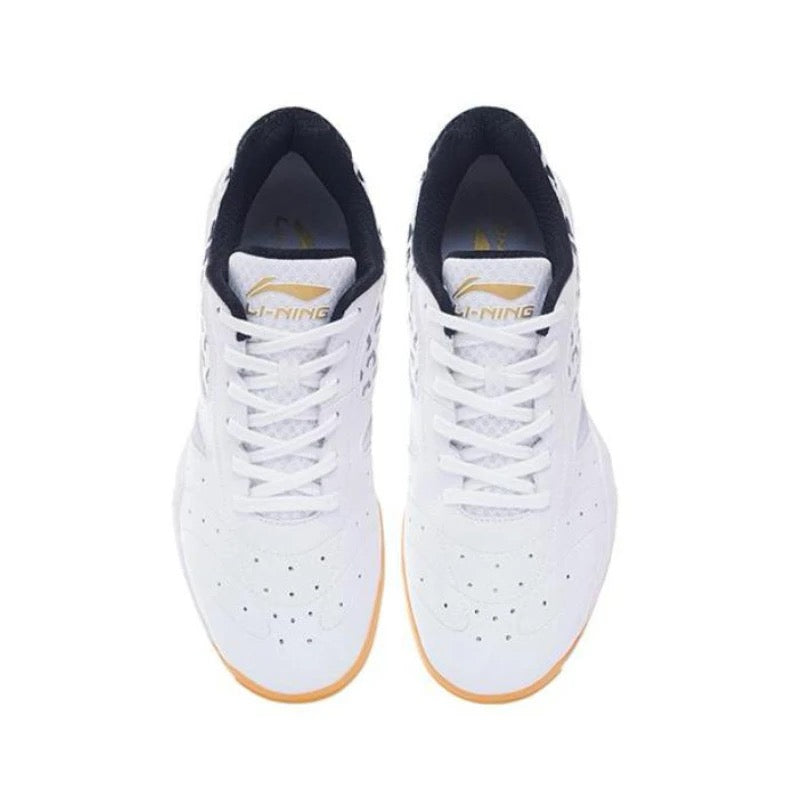 Li-Ning Professional Table Tennis Shoes - White/Black/Gold