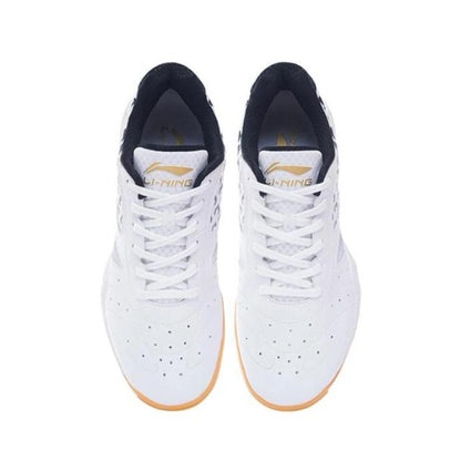 Li-Ning Professional Table Tennis Shoes - White/Black/Gold