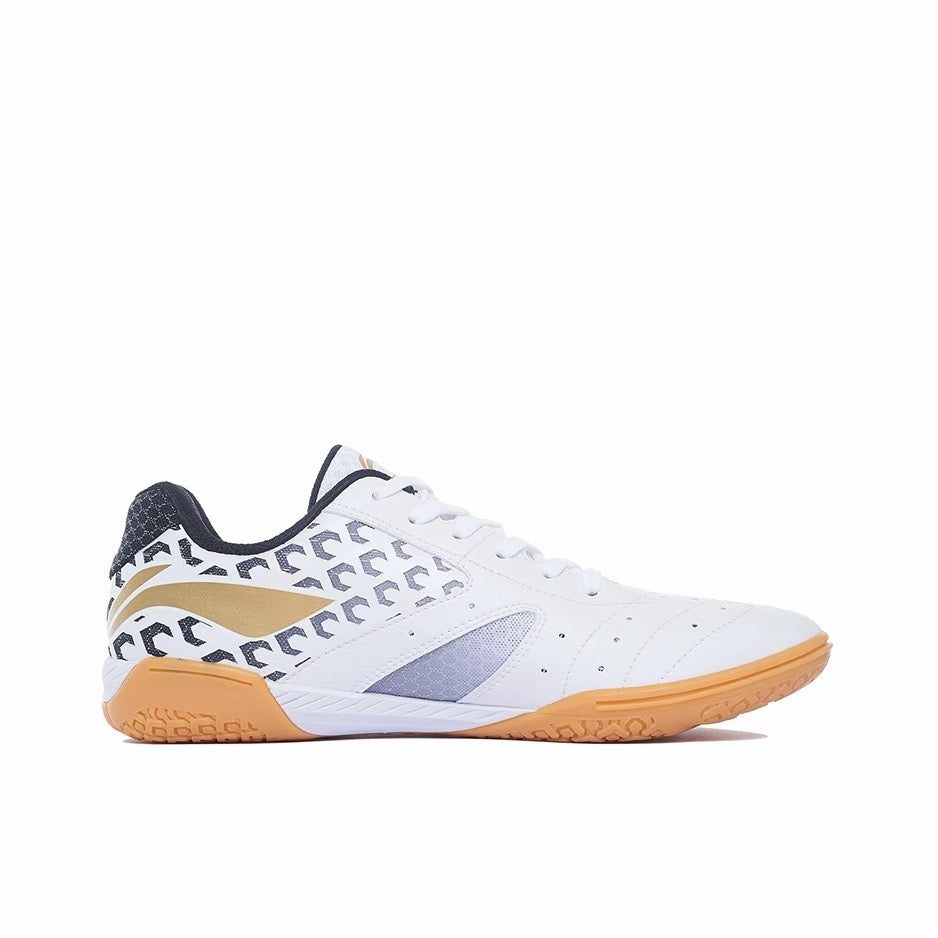 Li-Ning Professional Table Tennis Shoes - White/Black/Gold