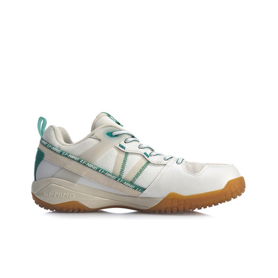 【Shi Yu Qi 】Li-Ning Invincible Ace Badminton Shoes - White/Green/Brown