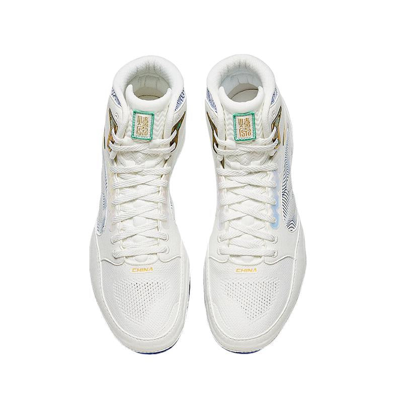 Anta | China National Team Professional Wrestling Shoes - White/Black/Blue