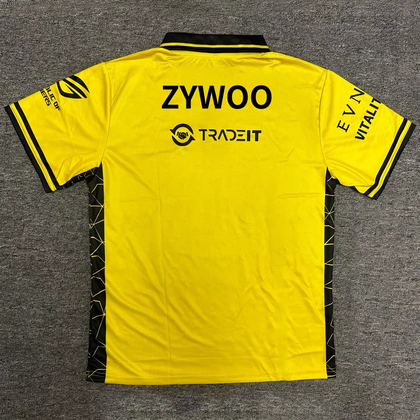 2025 Vitality Team | CSGO ZYWOO/ROPZ Yellow Polo Shirt – Anto Sports