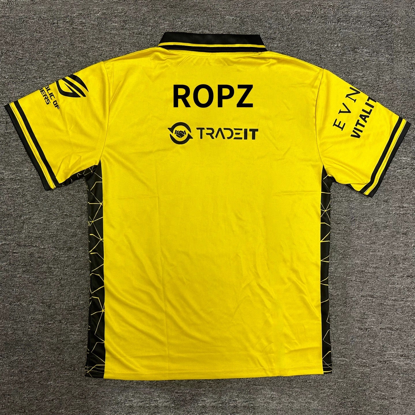 2025 Vitality Team | CSGO ZYWOO/ROPZ Yellow Polo Shirt