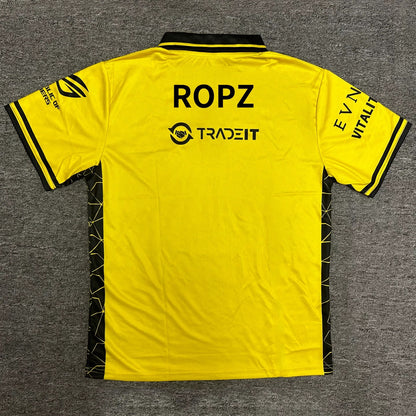2025 Vitality Team | CSGO ZYWOO/ROPZ Yellow Polo Shirt