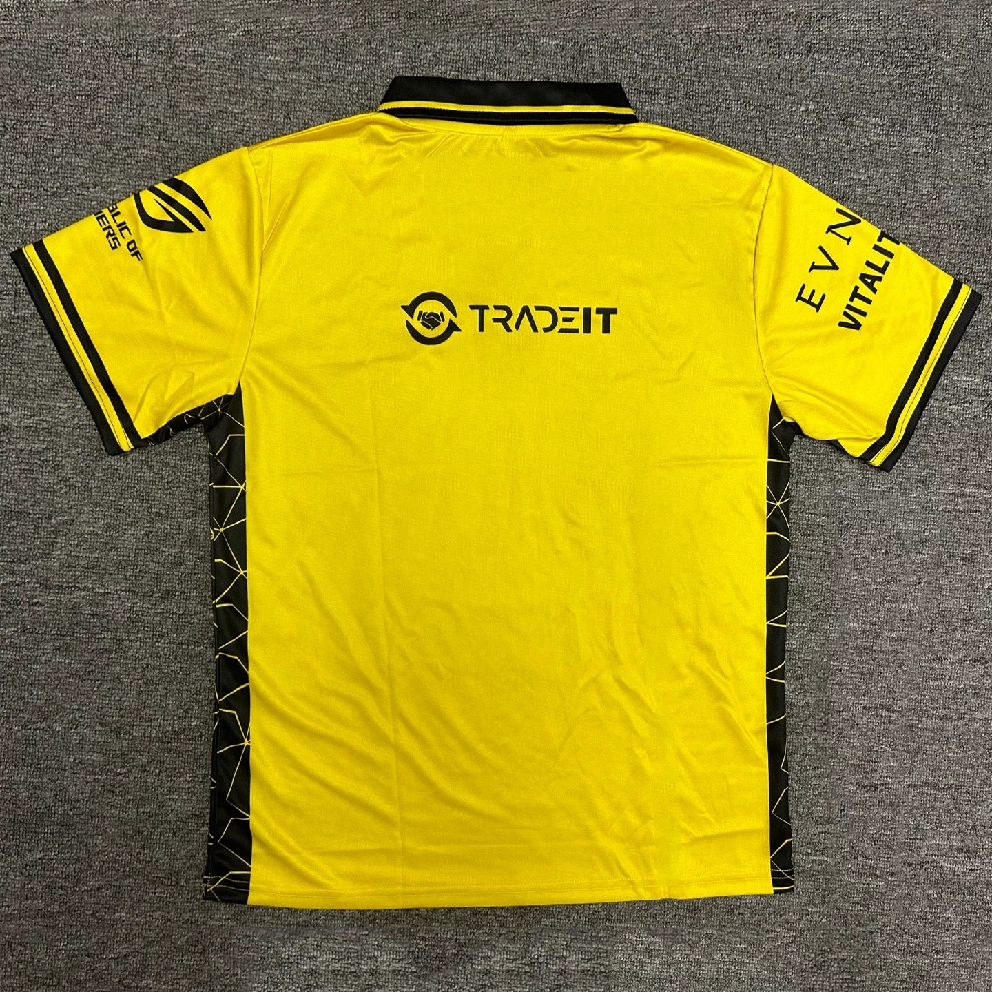 2025 Vitality Team | CSGO ZYWOO/ROPZ Yellow Polo Shirt – Anto Sports