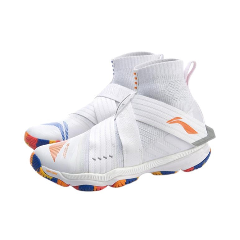 Li-Ning Ranger 4 High Professional Badminton Shoes - Standard White