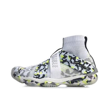 Li-Ning Ranger 4 High Professional Badminton Shoes - White/Green