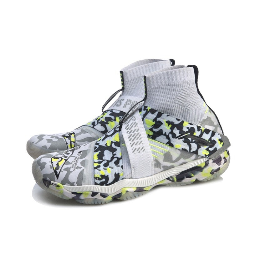 Li-Ning Ranger 4 High Professional Badminton Shoes - White/Green