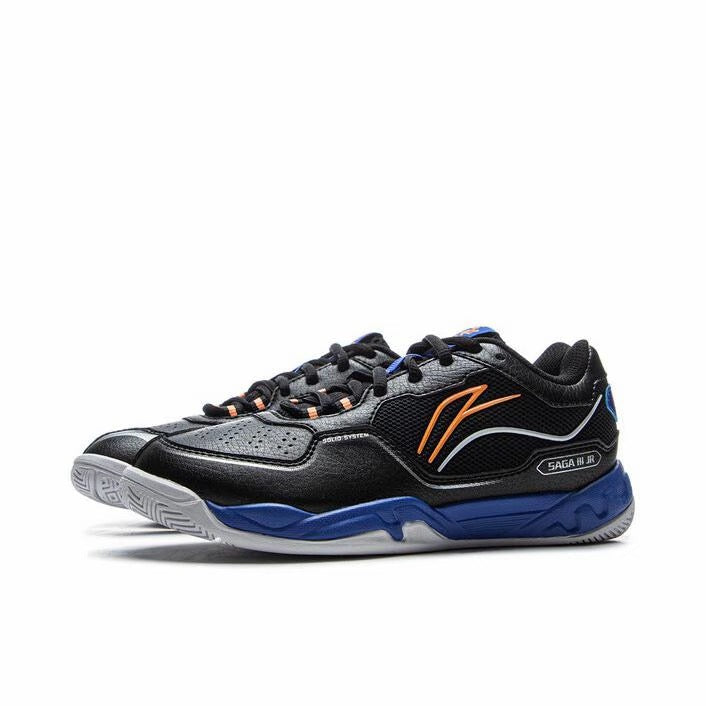Kids Li-Ning Saga 3 Badminton Shoes - Black
